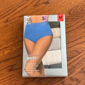 Black Bow Modal Stretch Briefs -5pack underwear